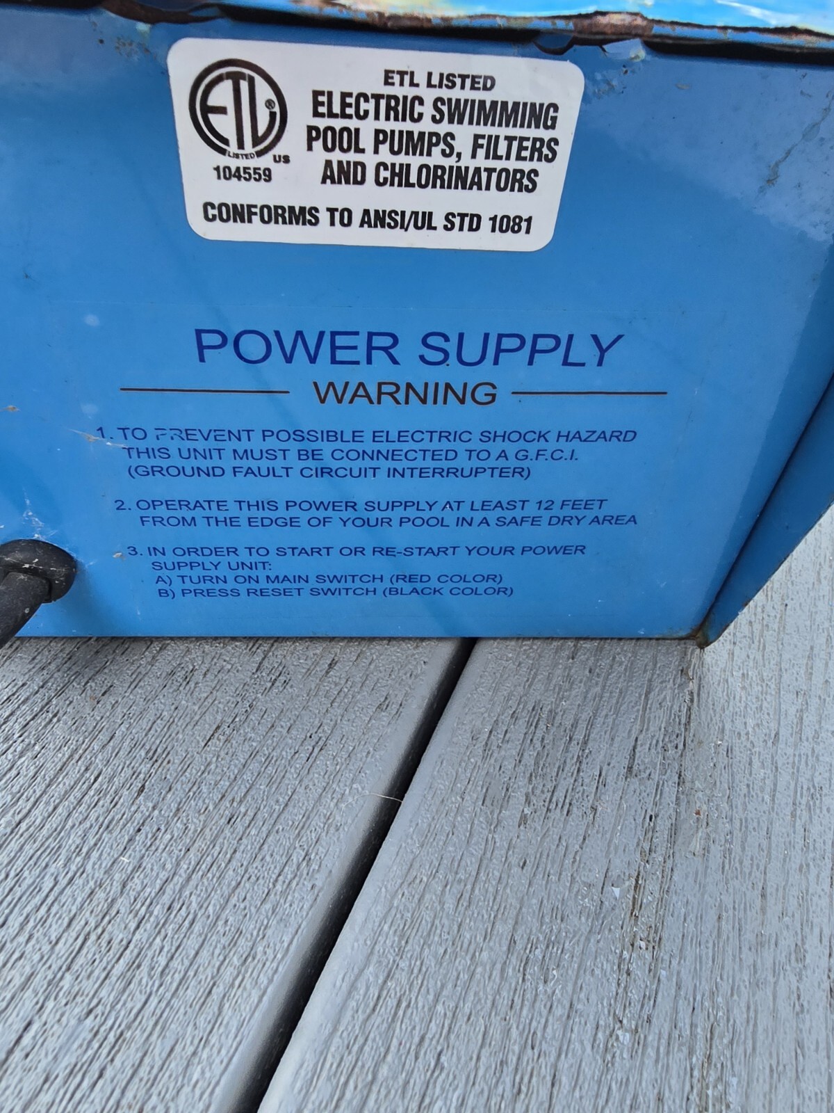 Aquamax BioTurbo Aquabot 4 PIN Power Supply