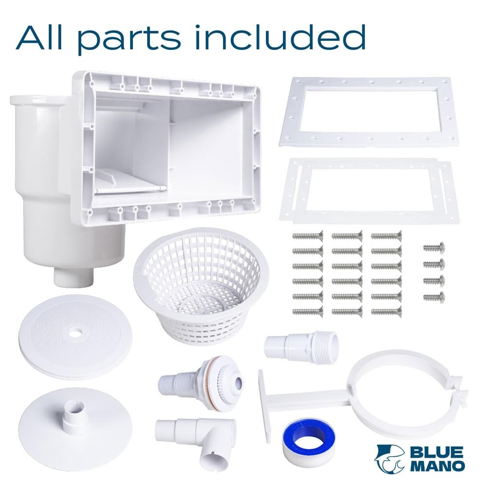Wide Mouth Above Ground Pool Skimmer Complete Kit, Replacement for SP1091WM D…