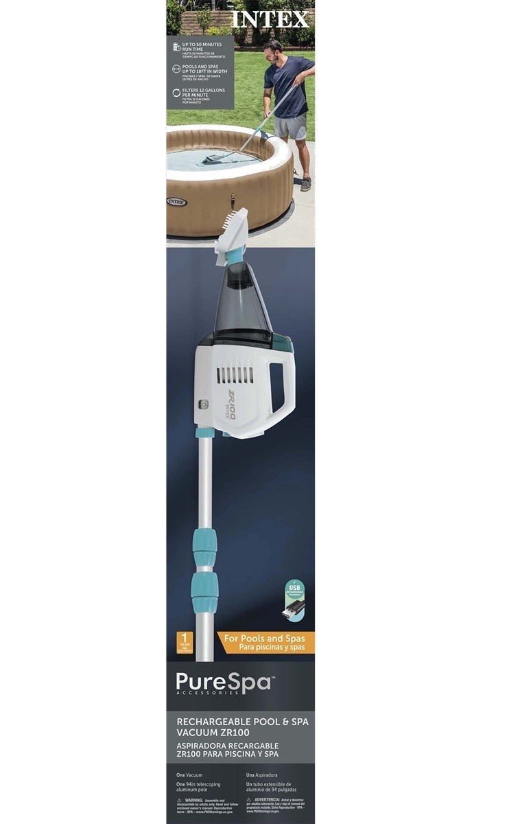 Intex 28626E Rechargeable Pool and Spa Vacuum ZR100