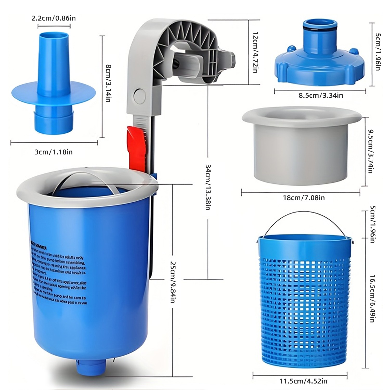 Adjustable Clip Hanging Pool Debris Filter–For Above Ground Floating Dirt&Leaves