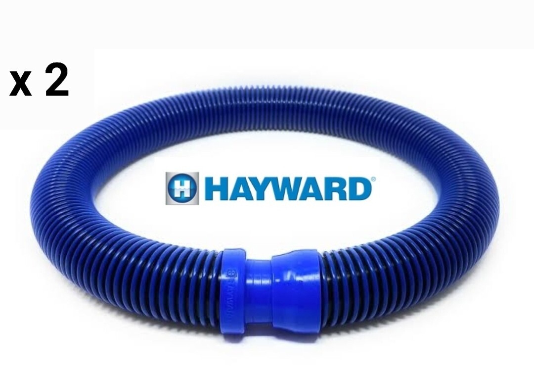 2 x Hose 1m – Genuine Hayward Navigator V-Flex / PoolVac V-Flex Blue & Black