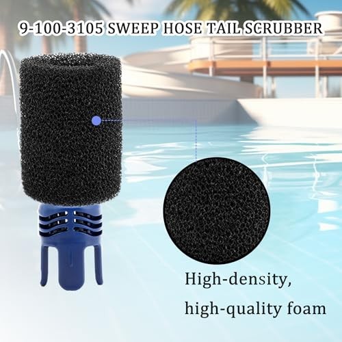 Tail Sweep Pro with Foam Scrubber for Polaris 280, 3900, 380, 360, 180 Pool Clea