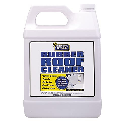 RV Rubber Roof Cleaner – Non-Toxic, Non-Abrasive RV roof detergent 1 Gallon –