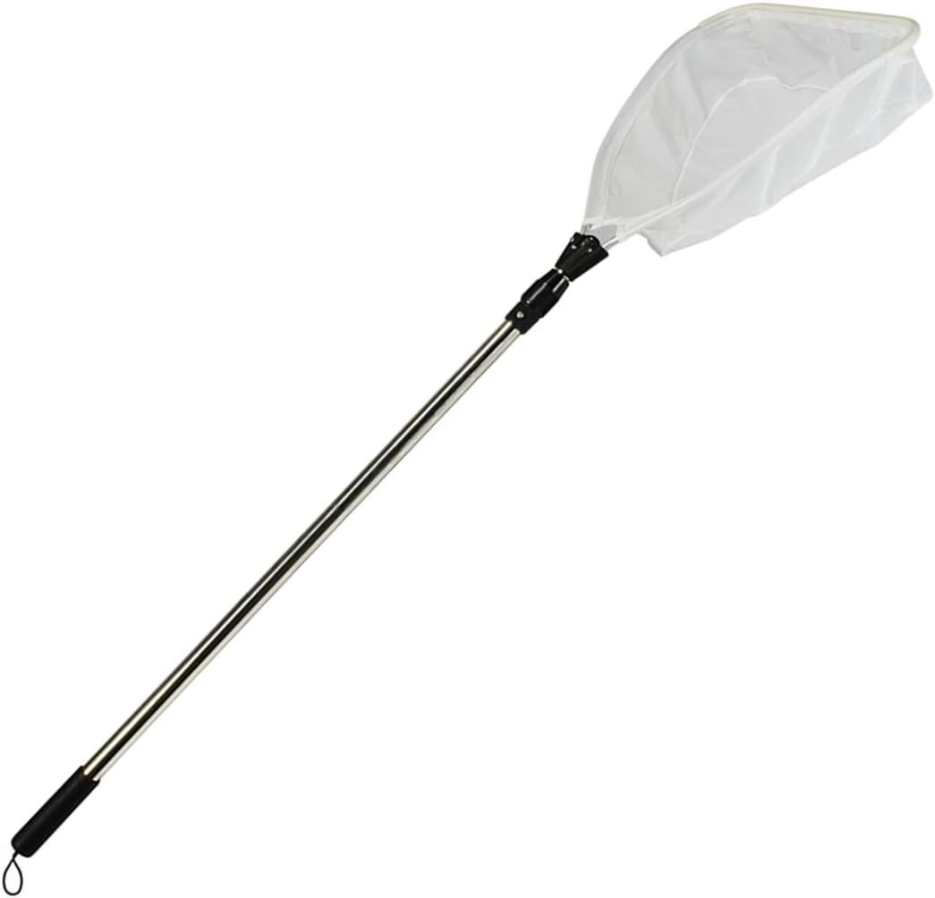 Fine Mesh Pond Skimmer Net, Extendable Handle, 36-69&Prime; Length