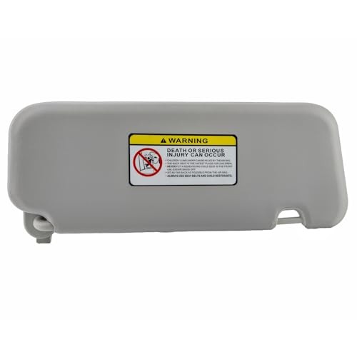 Pair Sun Visor Compatible with 2017-2020 Hyundai Elantra, (Gray) Left & Right