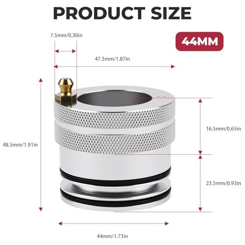 44mm Front Rear Wheel Bearing Greaser, Aluminum UTV Wheel Bearing Grease Tool