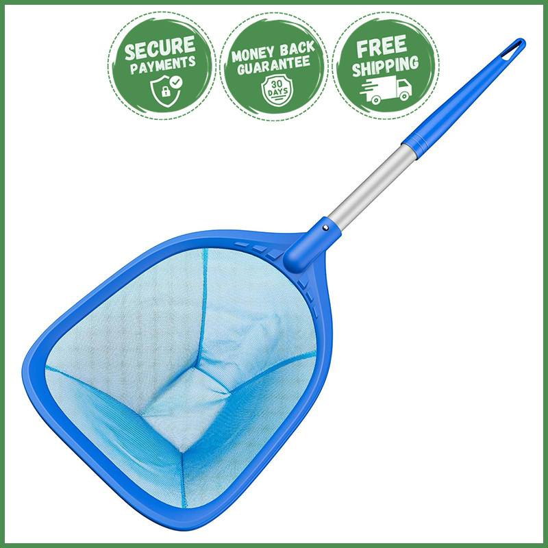 SWIMMING POOL SKIMMER NET Leaf Rake Cleaner Fine Mesh Deep Bag Spa Cleaning Tool