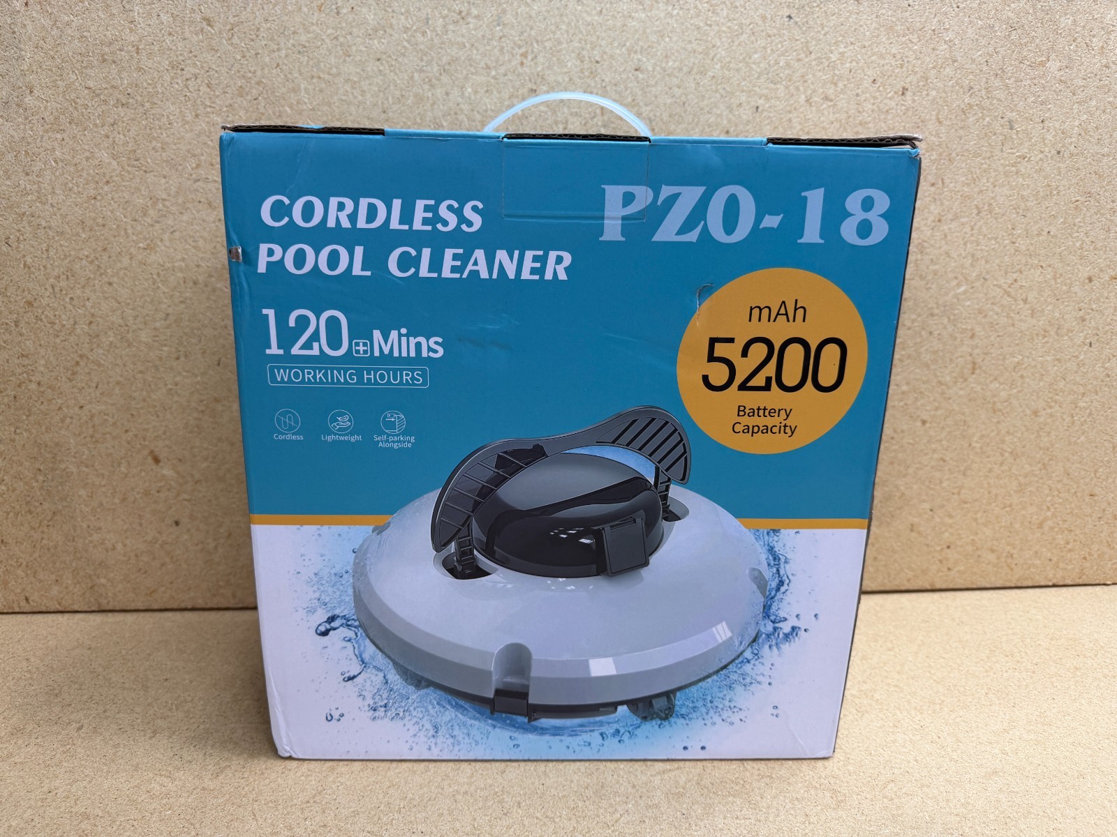 ⚡️ PZO-18 Robotic Cordless Pool Cleaner Smart 5200mAh Lithium Auto-Park NEW ⚡️