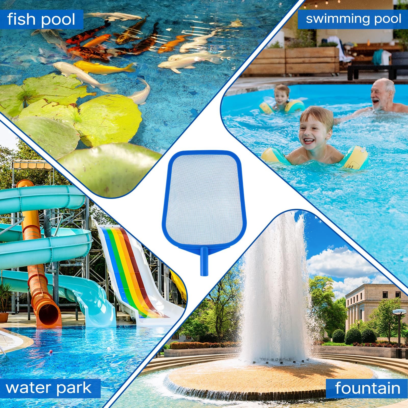 Pool Net – Pool Skimmer Net with 5 Section Detachable Poles, 22.2 »- 59.1 », …