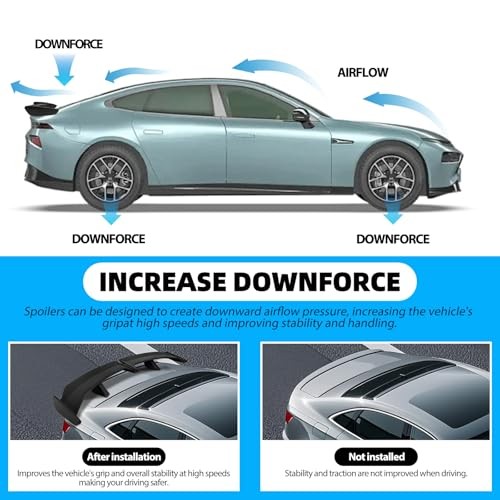 Universal Rear Spoiler 54 Inch Seagull PRO 54inch Matte Black-Seagull Pro Style