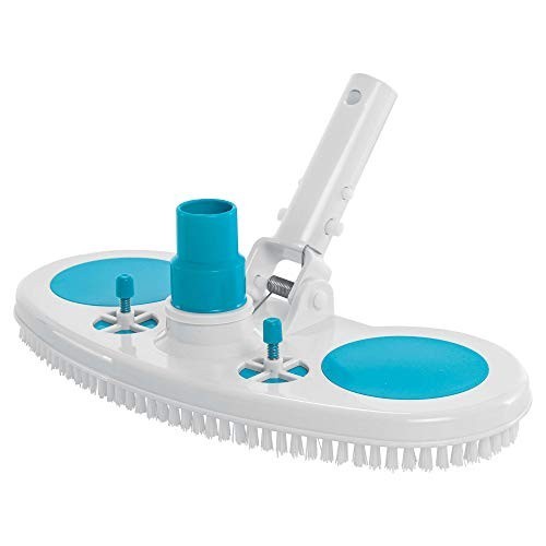 13 Inch Weighted Pool Vacuum Head Nylon Bristles Swivel Hose 1-1/4 1-1/2 Vinyl