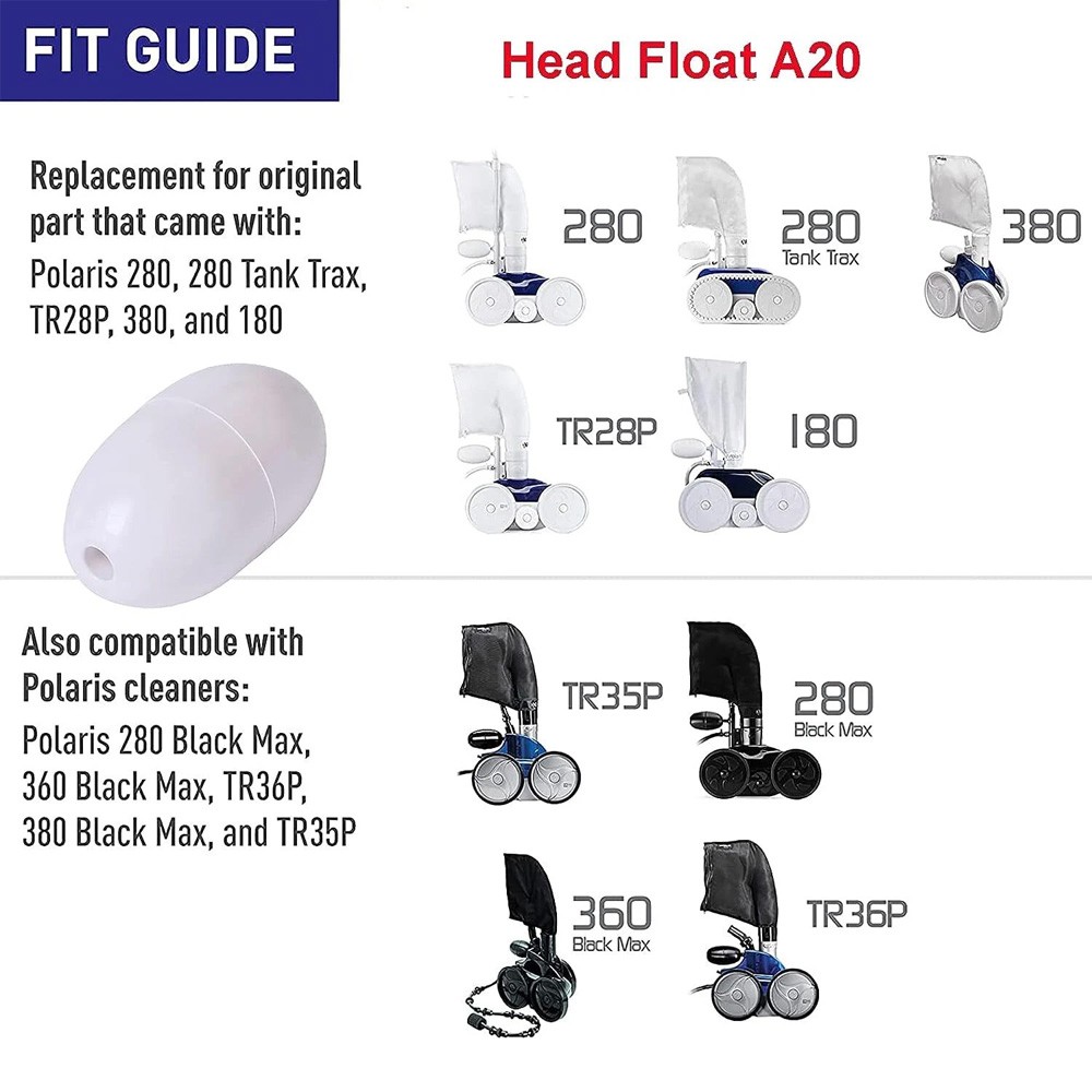 Head Float A20/Ballast Float For Polaris 280/360/380 & For Legend Pool Cleaners