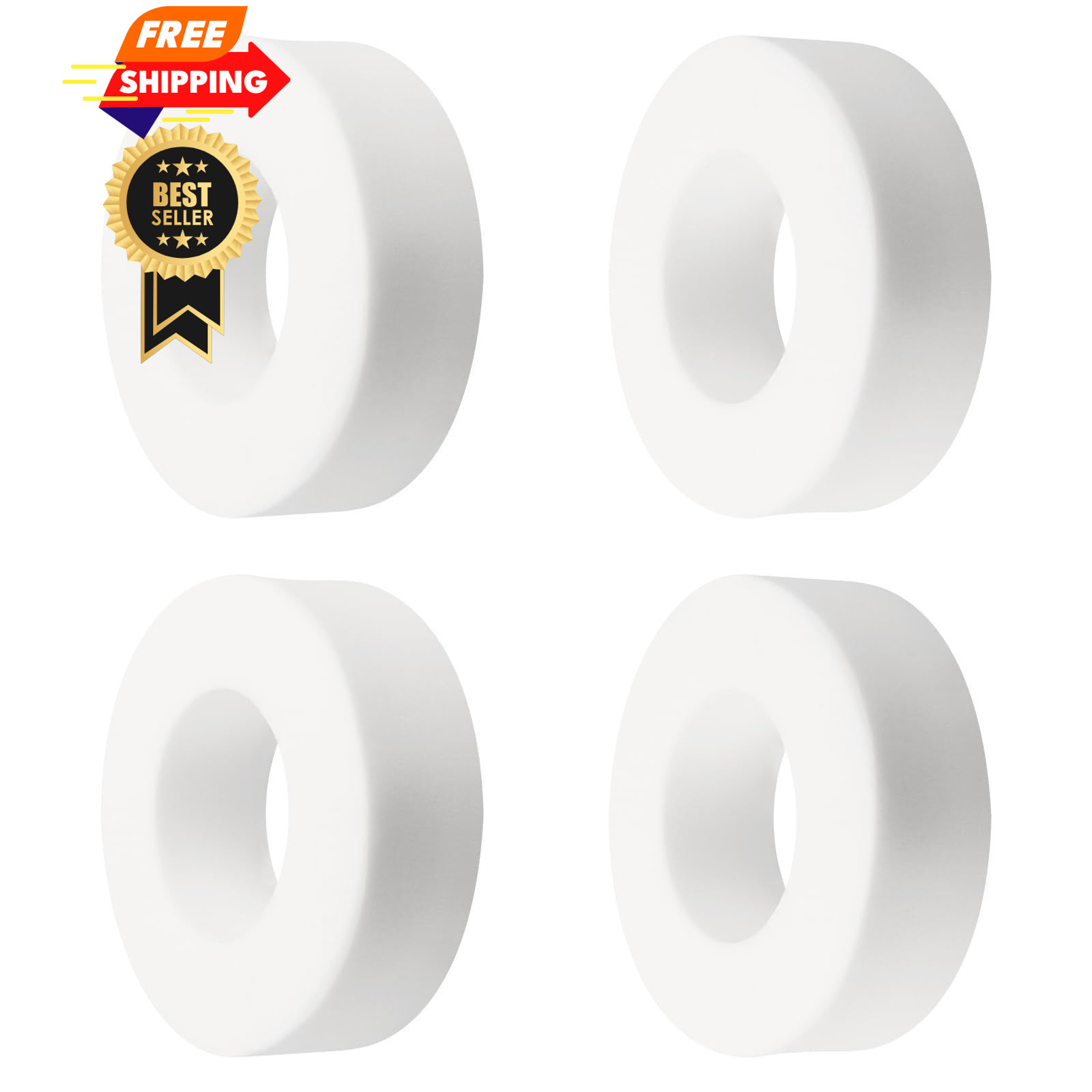 Screw Man Pool Cleaner Climbing Rings (4 Pack) Fits for Dolphin White