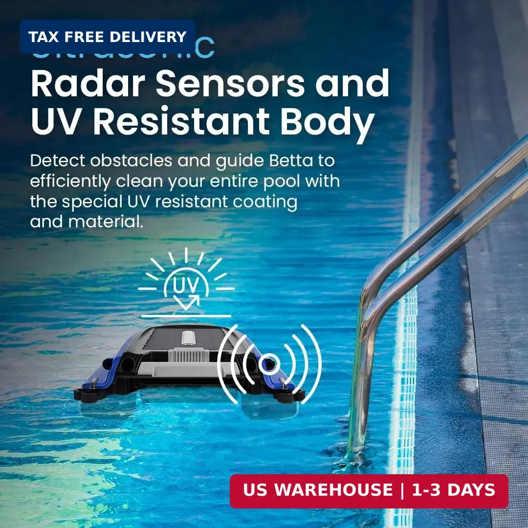 Betta SE Solar Powered Automatic Robotic Pool Surface Skimmer Cleaner with 24/7