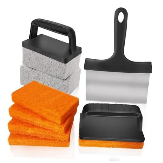 10 Pieces Griddle Cleaning Kit for Blackstone & More – Professional Flat Top