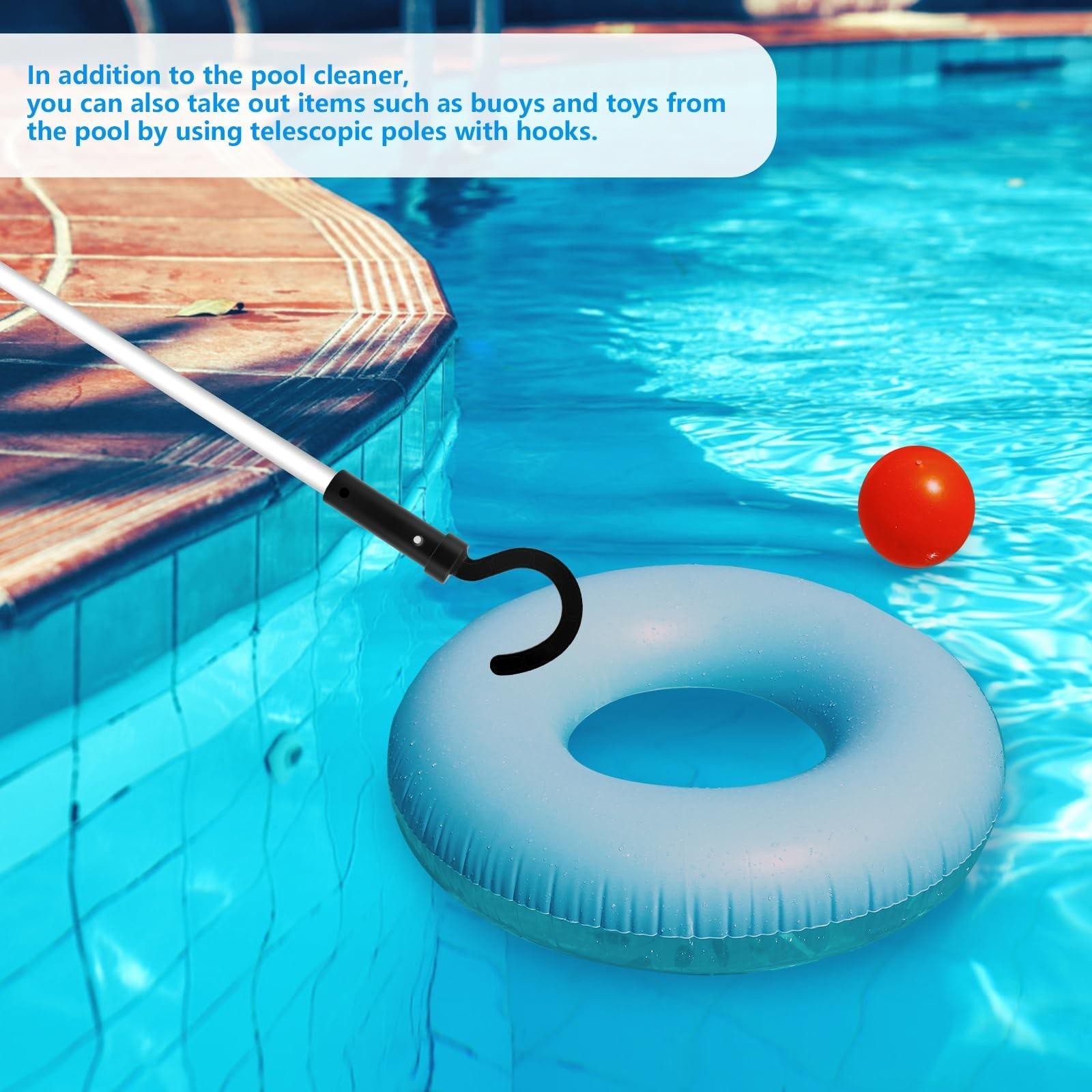 4 Pack Hook for Robotic Pool Cleaner – Universal Pool Hooks for Poles Compatible