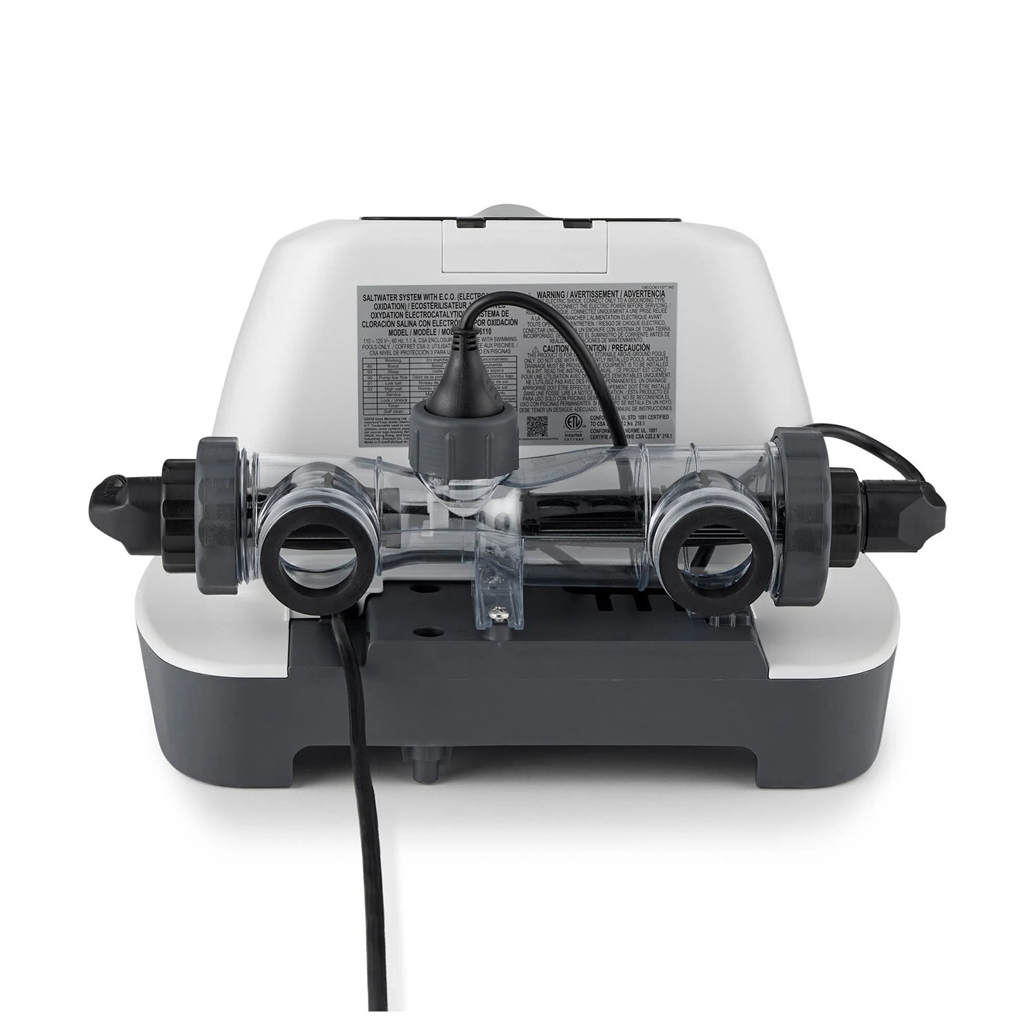 Intex 26663EG Krystal Clear Saltwater System for Above Ground Pools Up to 4500
