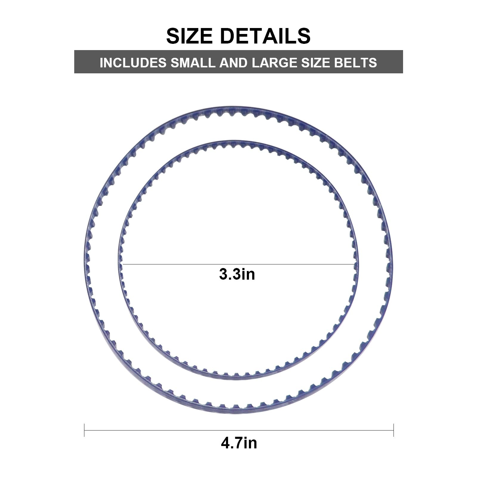 Mifyca 360/380 Pool Cleaner Belts Replacement Kit 9-100-1017 Small and Blue