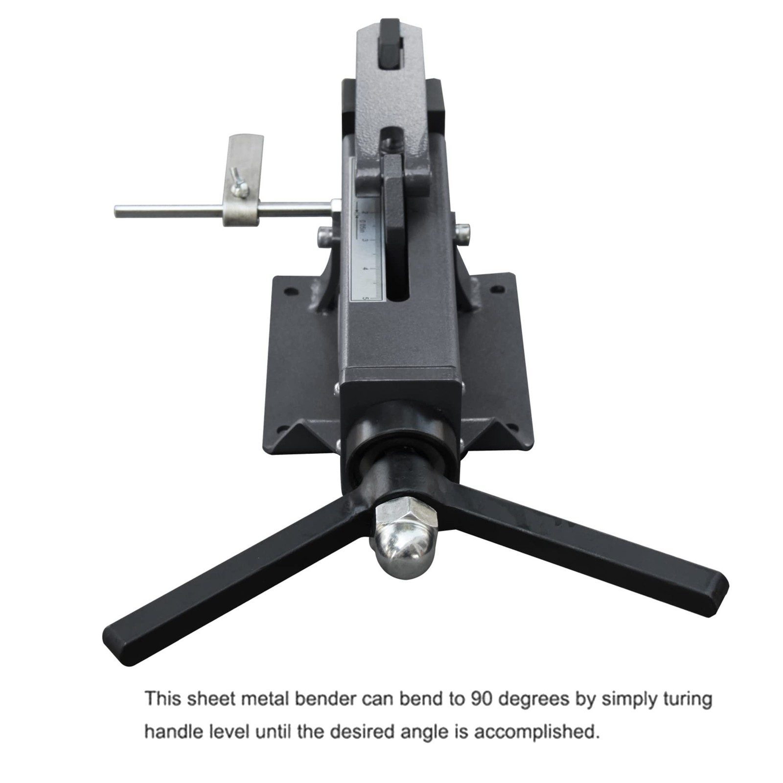 KAKA INDUSTRIAL Manual Steel Bending Brake, 4-Inch Capacity 2.5-Ton Press, 90…