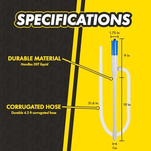 DEF Narrow Outlet Dedicated Battery-Powered Pump (3.2 GPM), Narrow Outlet for