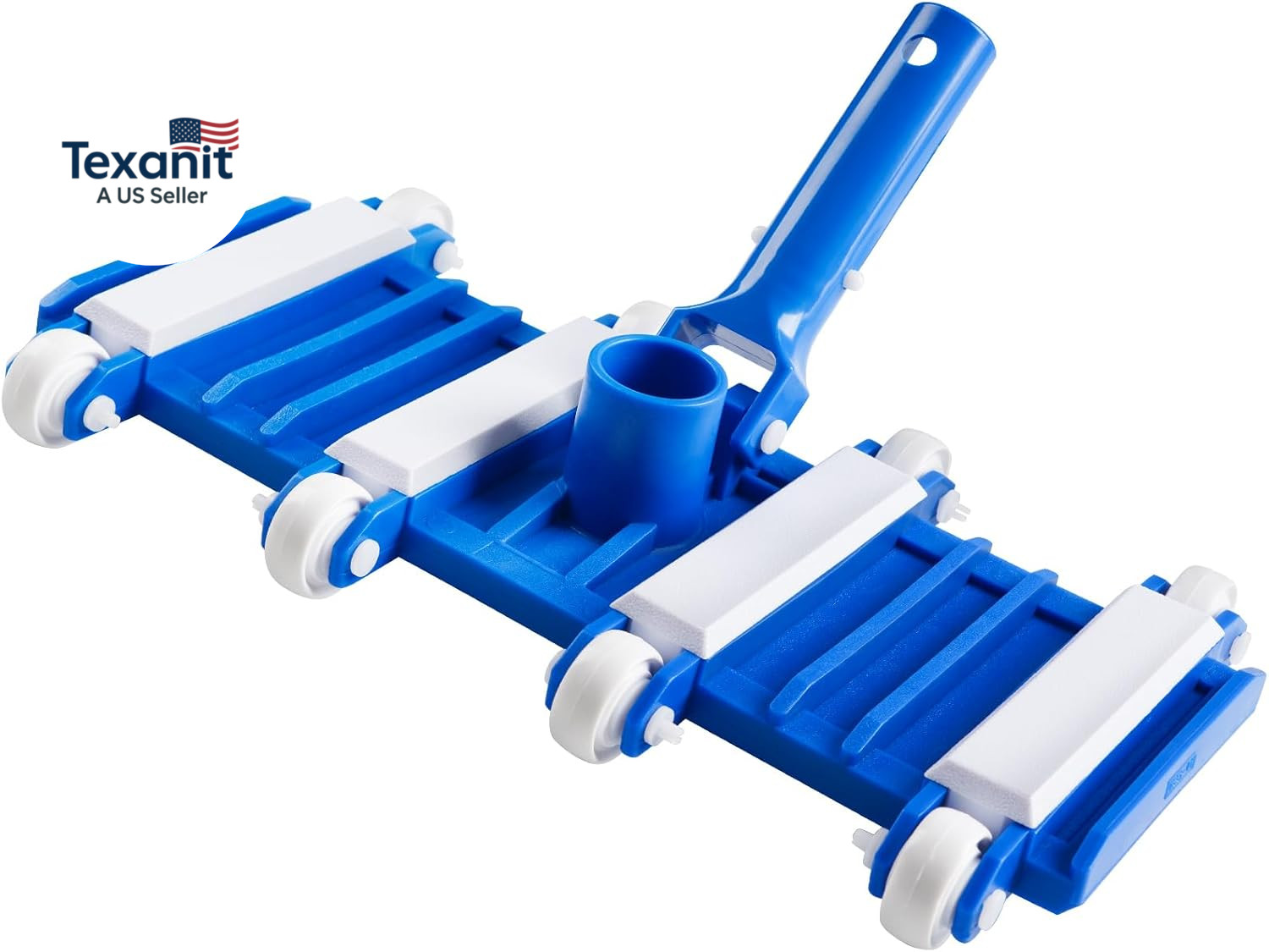 Pool Vacuum Head with Wheels, Flexible Swimming Pool Vacuum Head with Swivel, Po