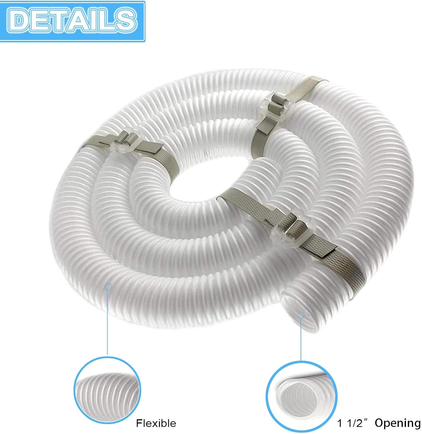 Pool Cleaner 6-Ft Cuff-less Feed Hose Replacement for Polaris 360 9-100-3102