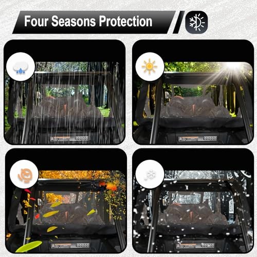 RZR 1000 XP Soft Rear Window, Full Back Windshield Dust Panel | Compatible
