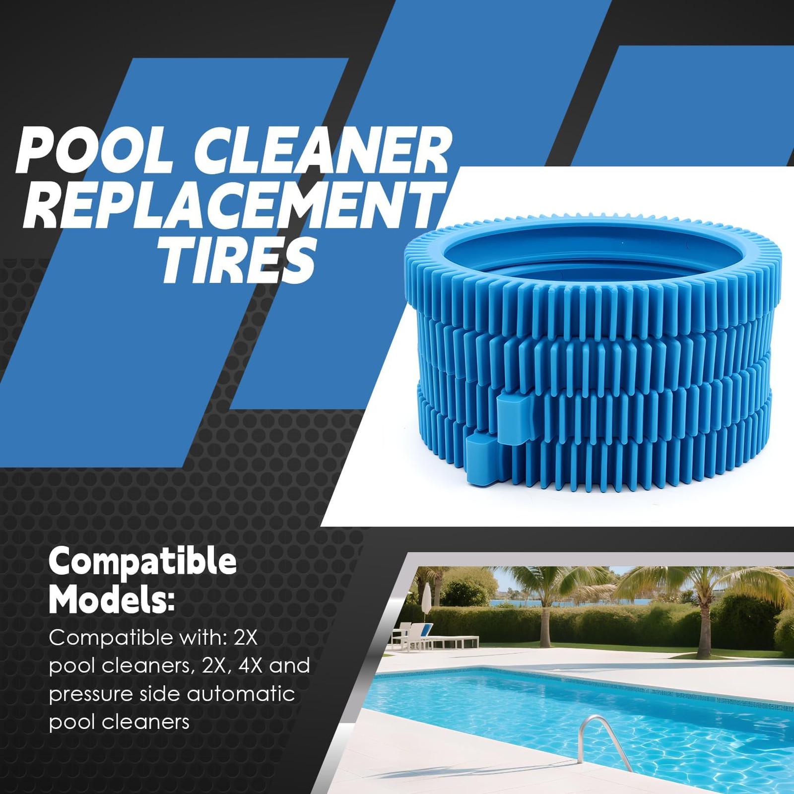 896584000143 4Packs Replacement Tires with Super Hump Compatible with 2X 4X P…