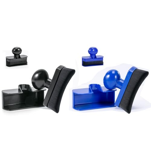 Car Tire Shine Applicator,Vegan Tire Shine Applicator with Curved Black & Blue