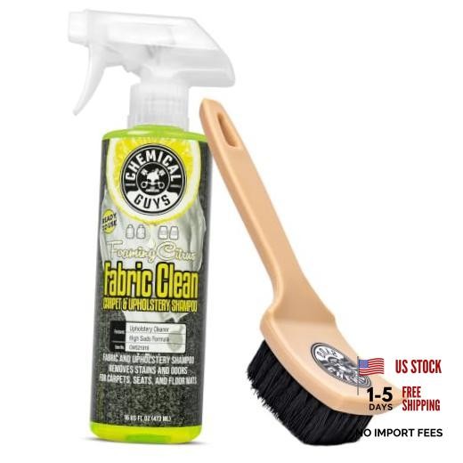 Chemical Guys Sprayable Citrus Fabric Clean Carpet & 16 Fl Oz + Brush