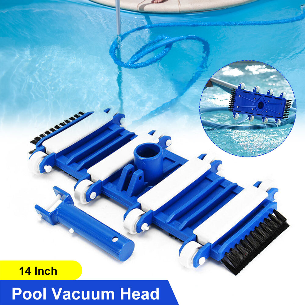 Swimming Pool Algae Cleaning Plastic Suction Vacuum Head Brush Above Ground Tool