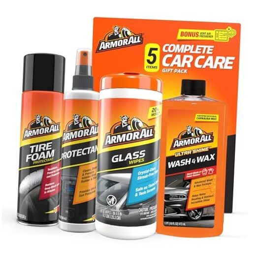 Car Wash and Car Cleaner Kit by , Includes Glass Wipes, Car Wash & Wax