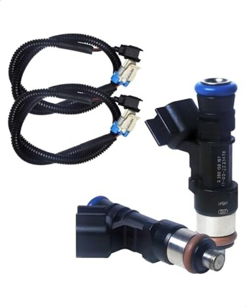 2-Pack Fuel Injector with Harness Compatible with Polaris Ranger Crew/XP/6×6