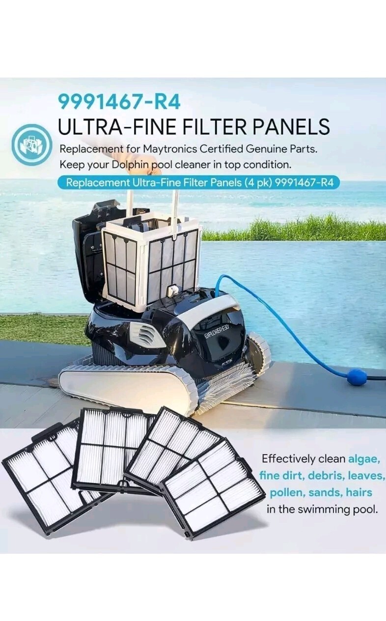 9991467-R4 Ultra-Fine Filter Cartridge Filter Panel Fit for Dolphin Pool Cleaner