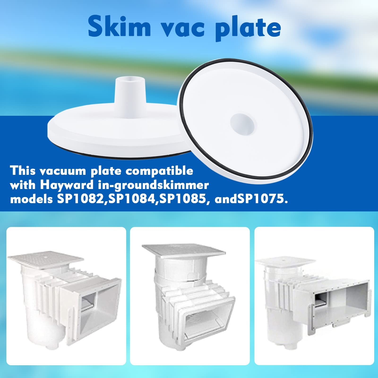 Pool Vacuum Plate for Hayward Skimmer SP1082 SP1084 SP1085 SP1075 Replacement