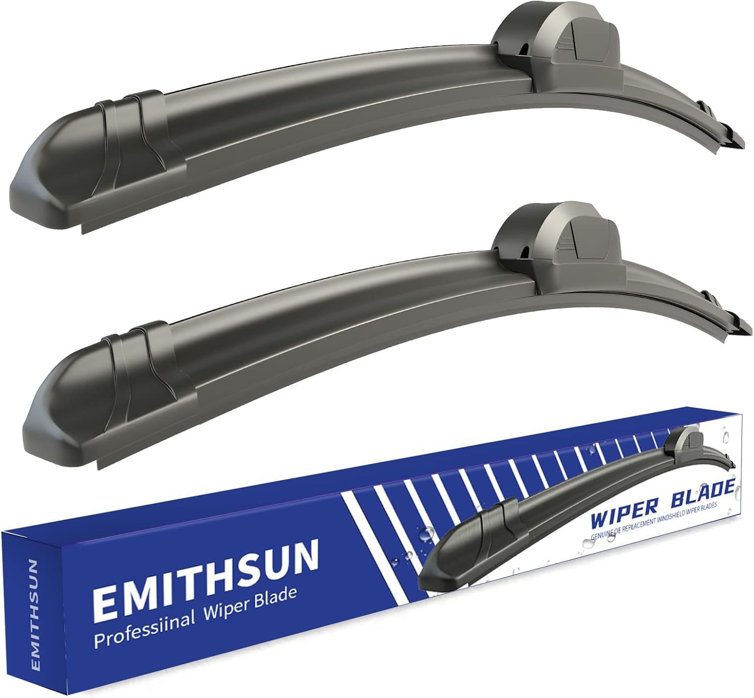 OEM QUALITY 26&Prime; + 22&Prime; Premium All-Seasons Stable And Quiet Windshield Wiper Blad