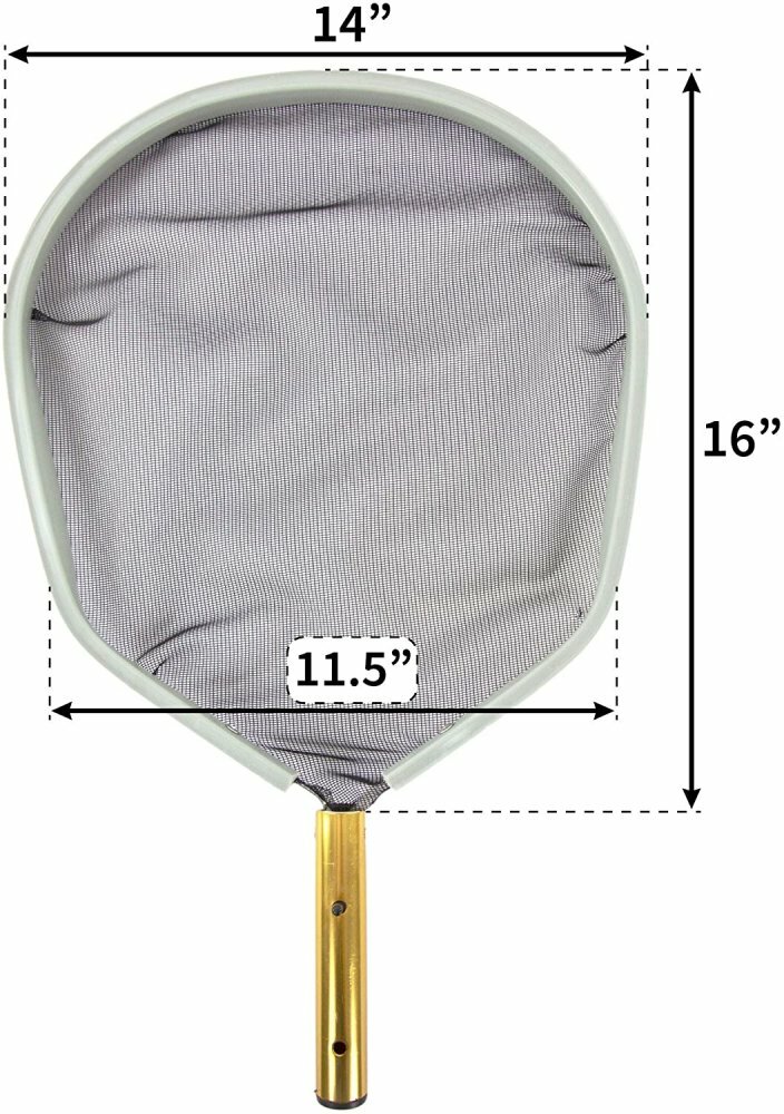 Aqua Select In-Ground & Above Ground Pro Aluminum Swimming Pool Leaf Skimmer