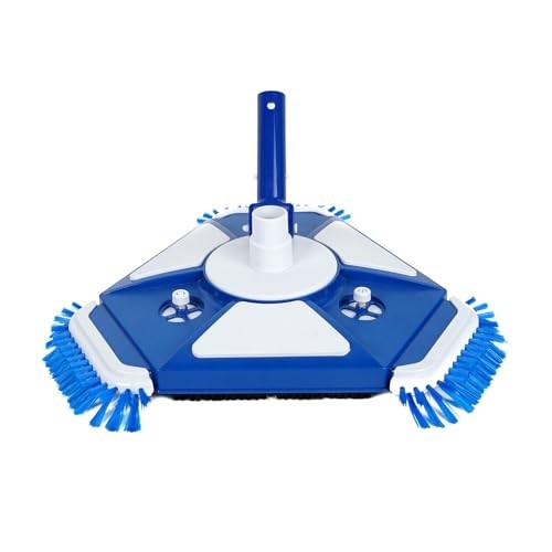 Pool Vacuum Head,Pool Cleaner Head， with Side Brush Universal Steering Handle