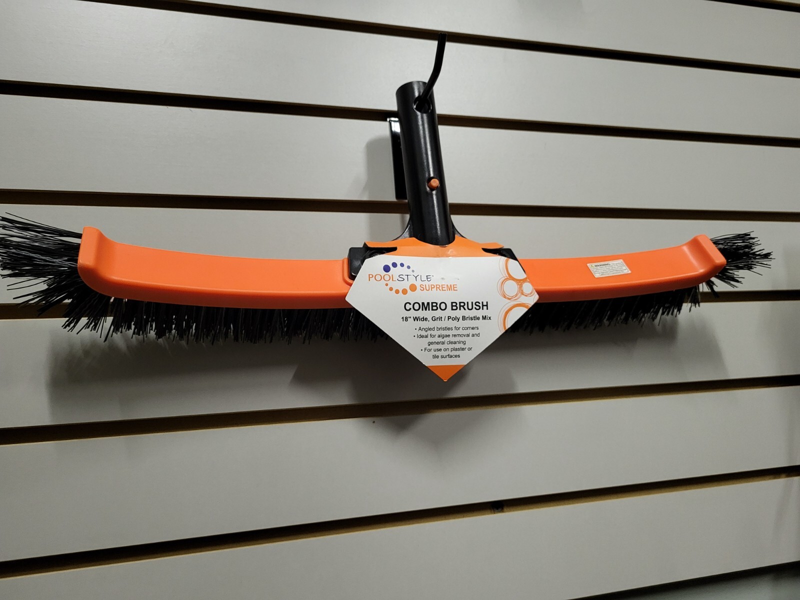 POOLSTYLE Supreme Combo Flex Brush PSL400667 Grit/Poly Bristles Pool Brush 18&Prime;