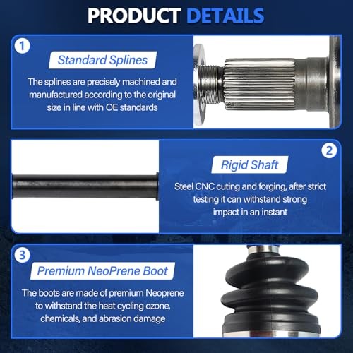 Front CV Axles Replacement for Honda Pilot 2009 2010 2011 EX LX Touring EX-L