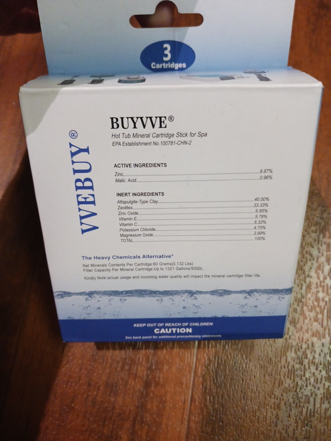 VVEBUY HOTUBJOY Mineral Cartidge For Spa Floating System & Inline System 3cnt