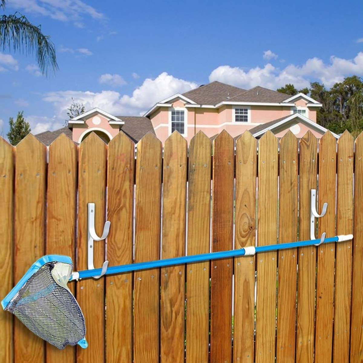 Durable 2 PCS Pool Pole Hooks – Lightweight & Rust Resistant for Outdoors