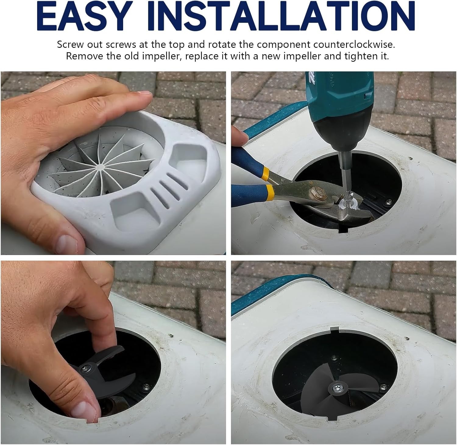 Sturdy Impeller for Maytronics Dolphin Robotic Pool Cleaners – 9995266-R1