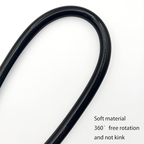 Replacement Shower Hose for RV Camper 6in Flexible & Kink-Free Only hose Black