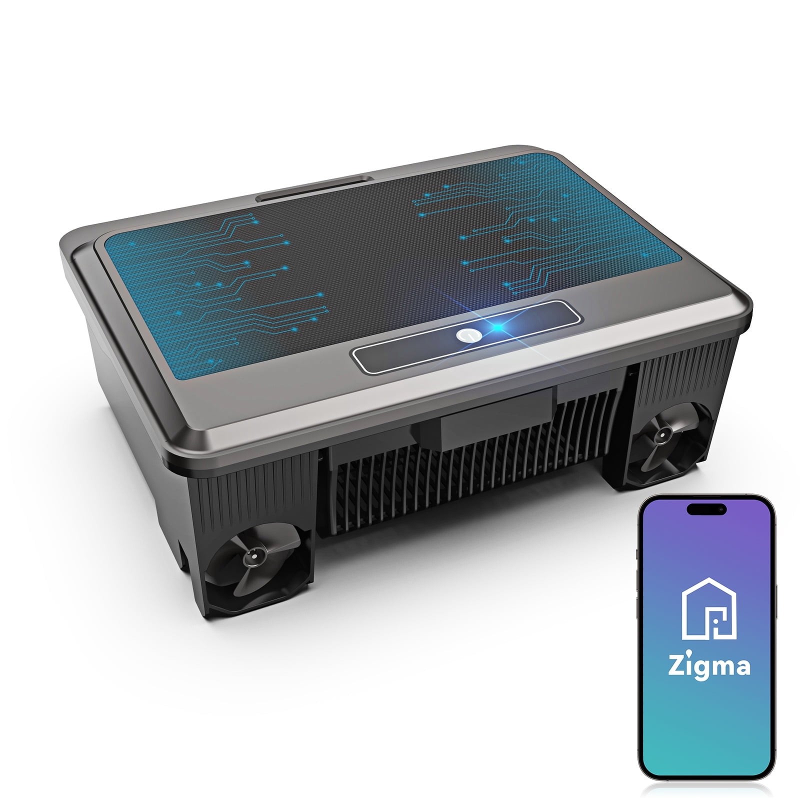 YOMA Y90 Solar Powered Robotic Pool Skimmer, Dual Cleaning Modes, Smart Obstacle