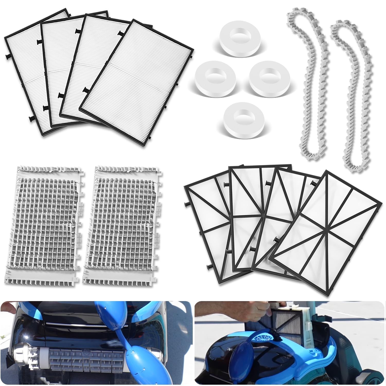 CC Plus Tune Up Rebuild Kit – Fine Filter Panels, Grey Brushes & Climbing Rings