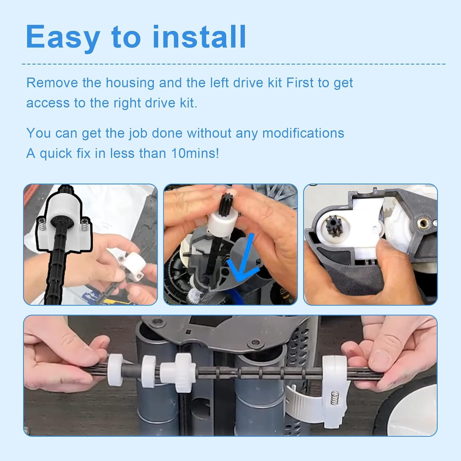 Pool Cleaner Bearings Tune Up Kit Replacement Parts,360289 Left Drive 360290 Rig