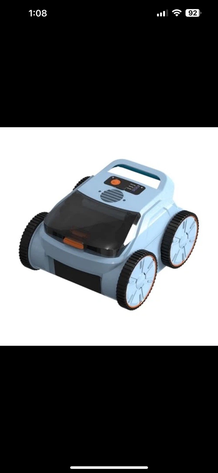 SEAUTO 2025NEW SEAUTO SAT20 POOL VACUUM UP TO 180 MINS RUN – SKY BLUE
