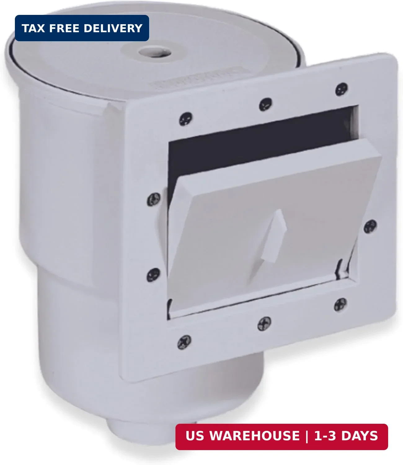 SWIMLINE HYDROTOOLS GREY Standard Thru-Wall Above Ground Pool Skimmer Kit | ABS