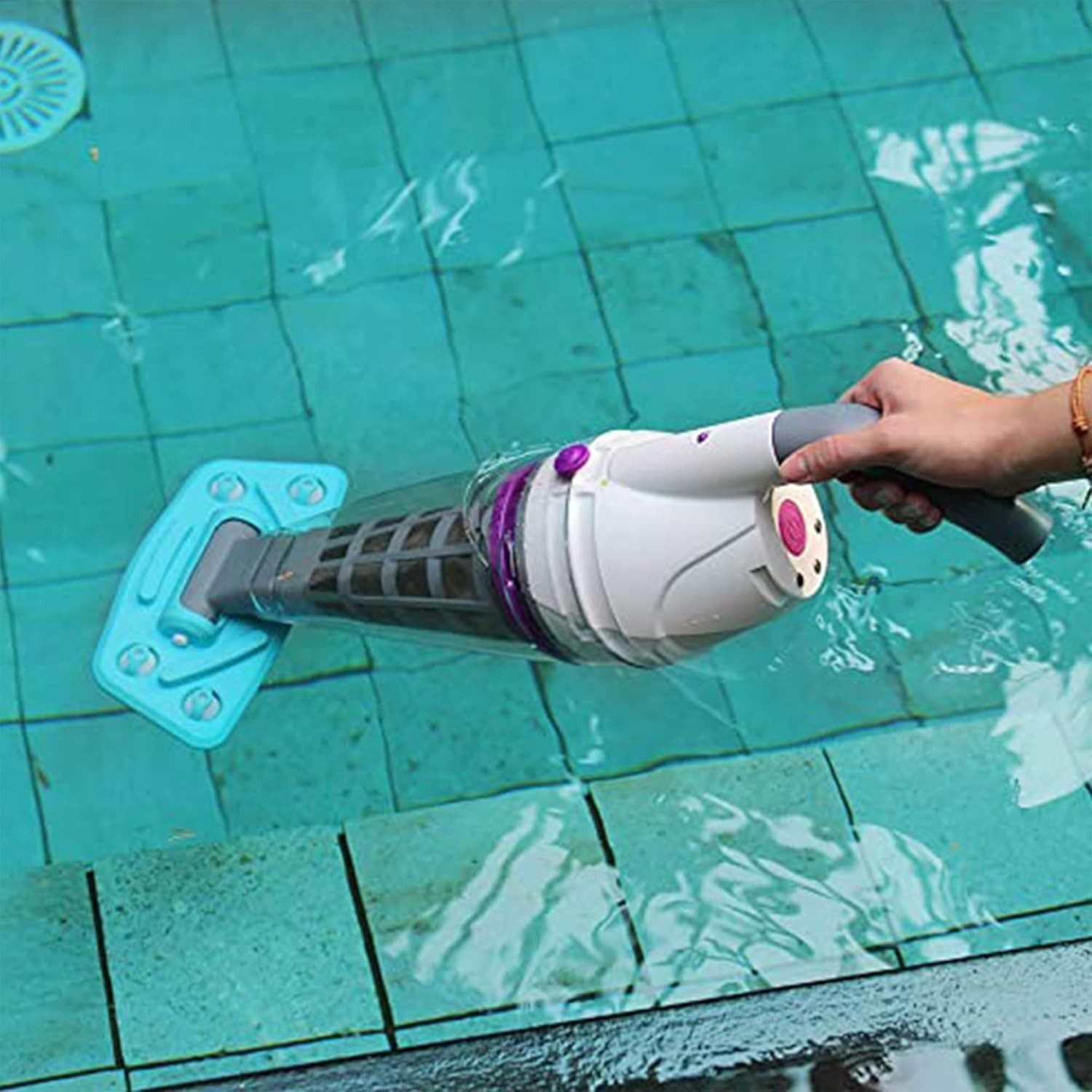 Telsa 85 Rechargeable Pool Vacuum Cleaner Set Handheld 11.1V Lithium-ion